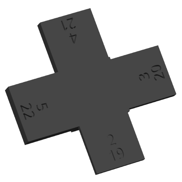 Krzyżowy dystans do regulacji maskownic