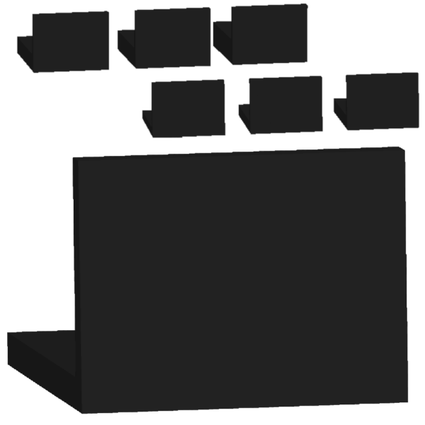 Zestaw dystansów montażowych 14szt. 1.5–5 mm