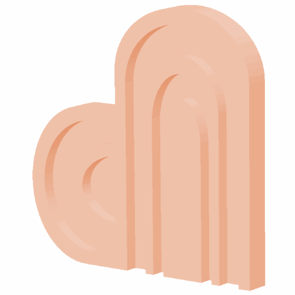 Dekoracja serce w stylu boho – ozdoba na półkę lub komodę