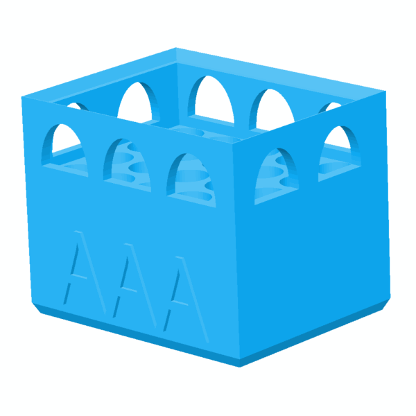 Kompaktowy organizer na baterie AAA – wersja modułowa 20 sztuk