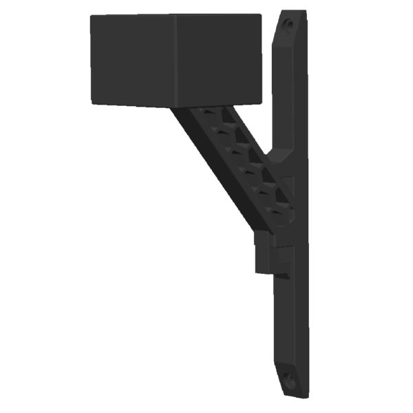 Wieszak ścienny na kask i kurtkę motocyklową kwadratowy