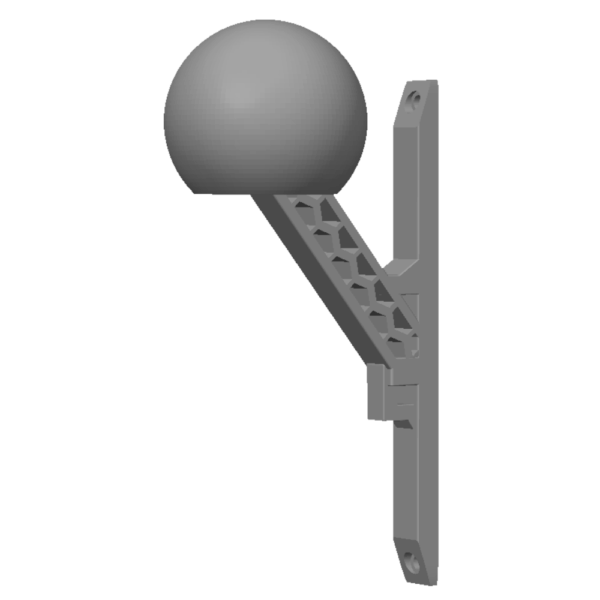 Wieszak ścienny na kask i kurtkę motocyklową okrągły